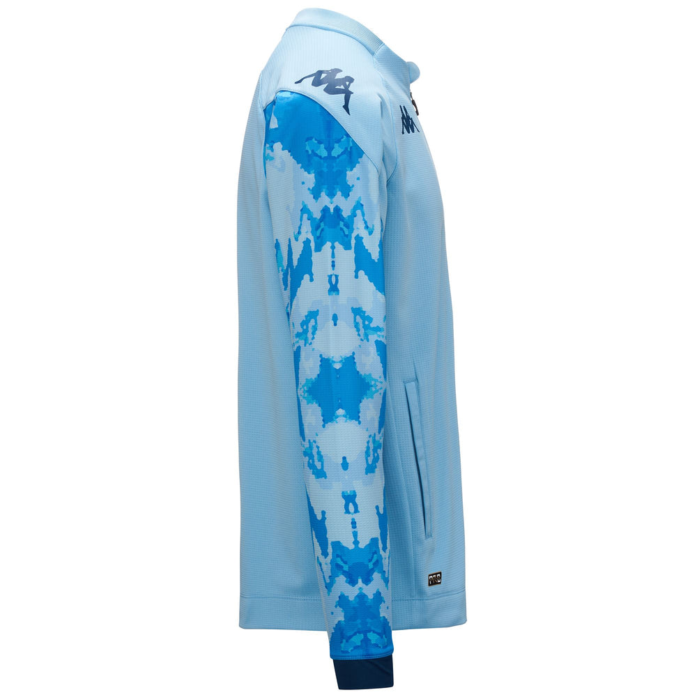 Fleece Man ARUNOPRE PRO 7 FIORENTINA Jacket AZURE AQUAMARINE Dressed Front (jpg Rgb)	