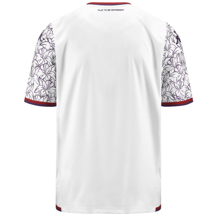 Active Jerseys Man KOMBAT EXTRA 2024 FIORENTINA Shirt WHITE - VIOLET INDIGO - RED BLAZE Dressed Side (jpg Rgb)		