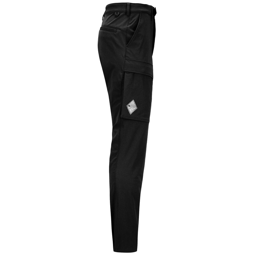 Pants Man 3CENTO 308 Sport Trousers BLACK PURE - BLACK Dressed Front (jpg Rgb)	
