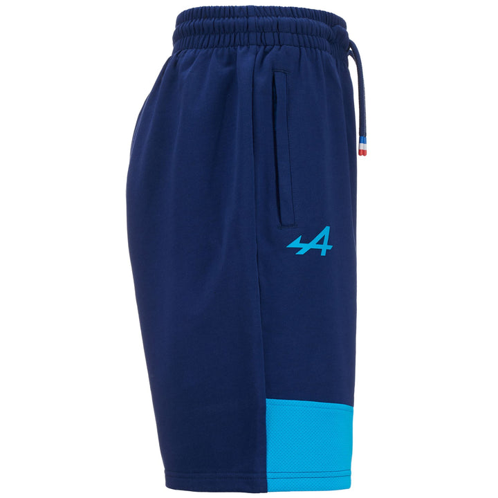Shorts Man SUPPORTER ADOZIP ALPINE F1 Sport  Shorts BLUE TWILIGHT - BLUE DRESDEN Dressed Front (jpg Rgb)	