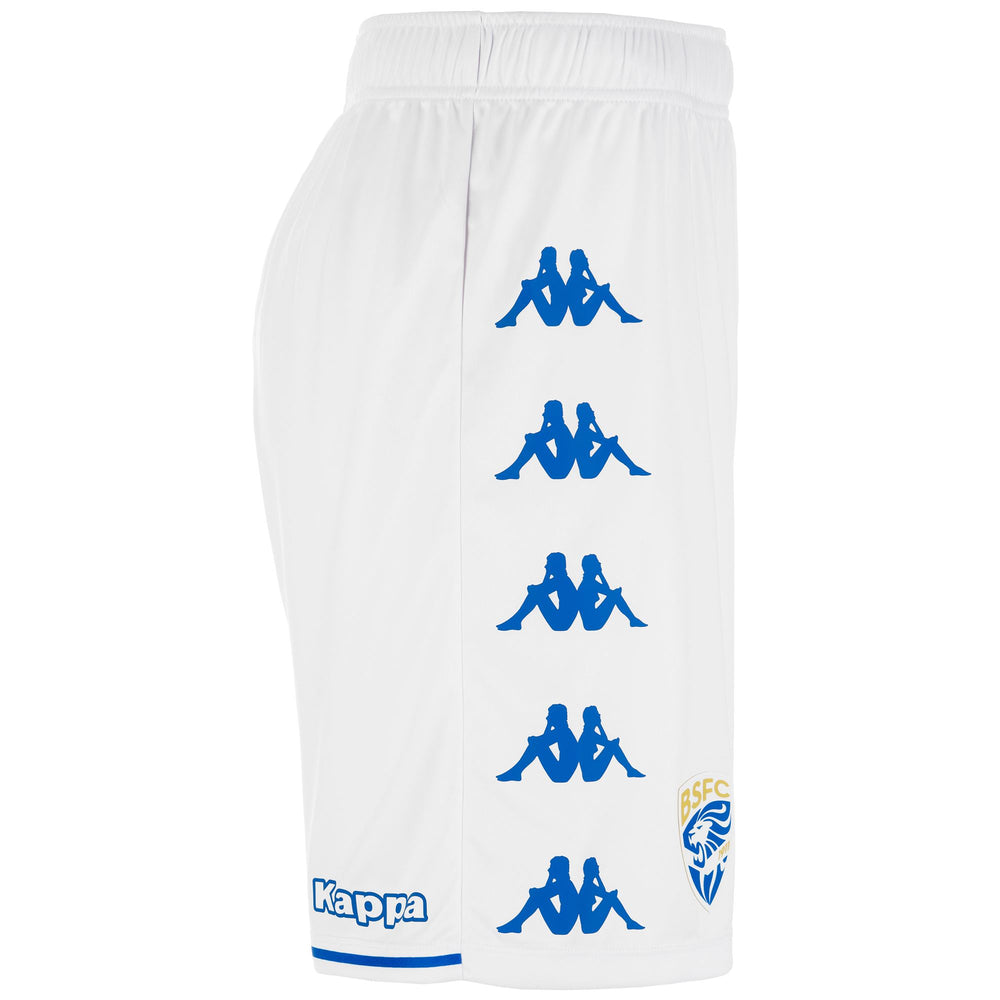 Shorts Man CURCHETA BRESCIA Sport  Shorts WHITE-LT BLUE Dressed Front (jpg Rgb)	