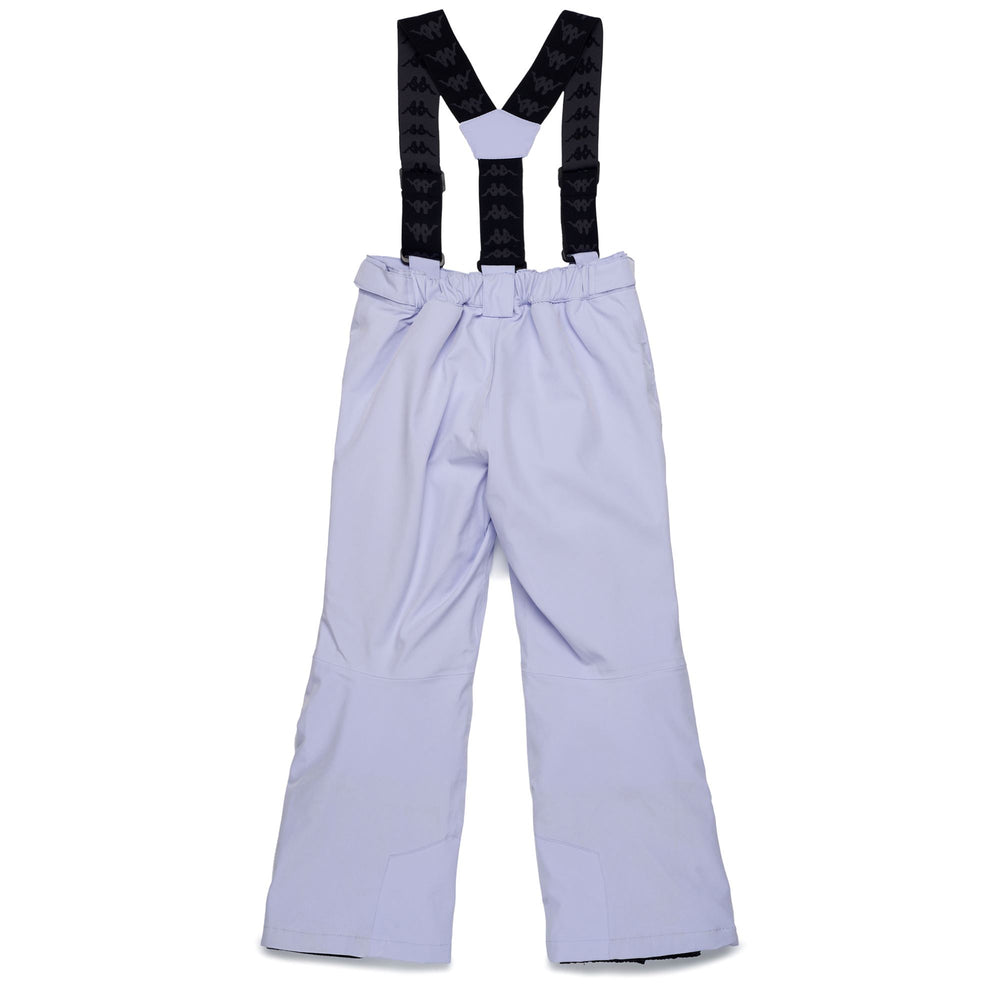 Pants Kid unisex 6CENTO 689 KID Sport Trousers VIOLET LILAC-BLACK Dressed Front (jpg Rgb)	
