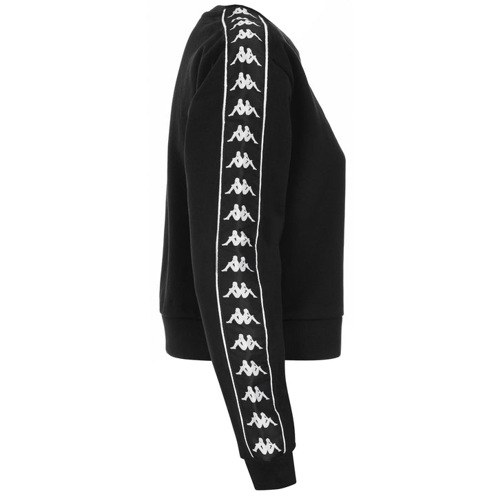 Fleece Woman 222 BANDA FAMISH Jumper BLACK Dressed Front (jpg Rgb)	