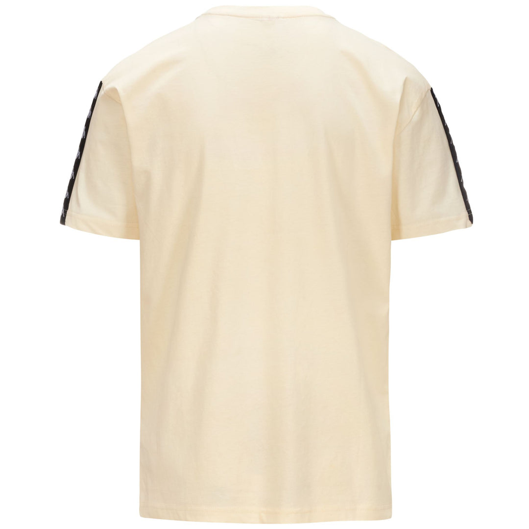 T-ShirtsTop Man 222 BANDA VASTO T-Shirt WHITE CREAM - BLACK Dressed Side (jpg Rgb)		