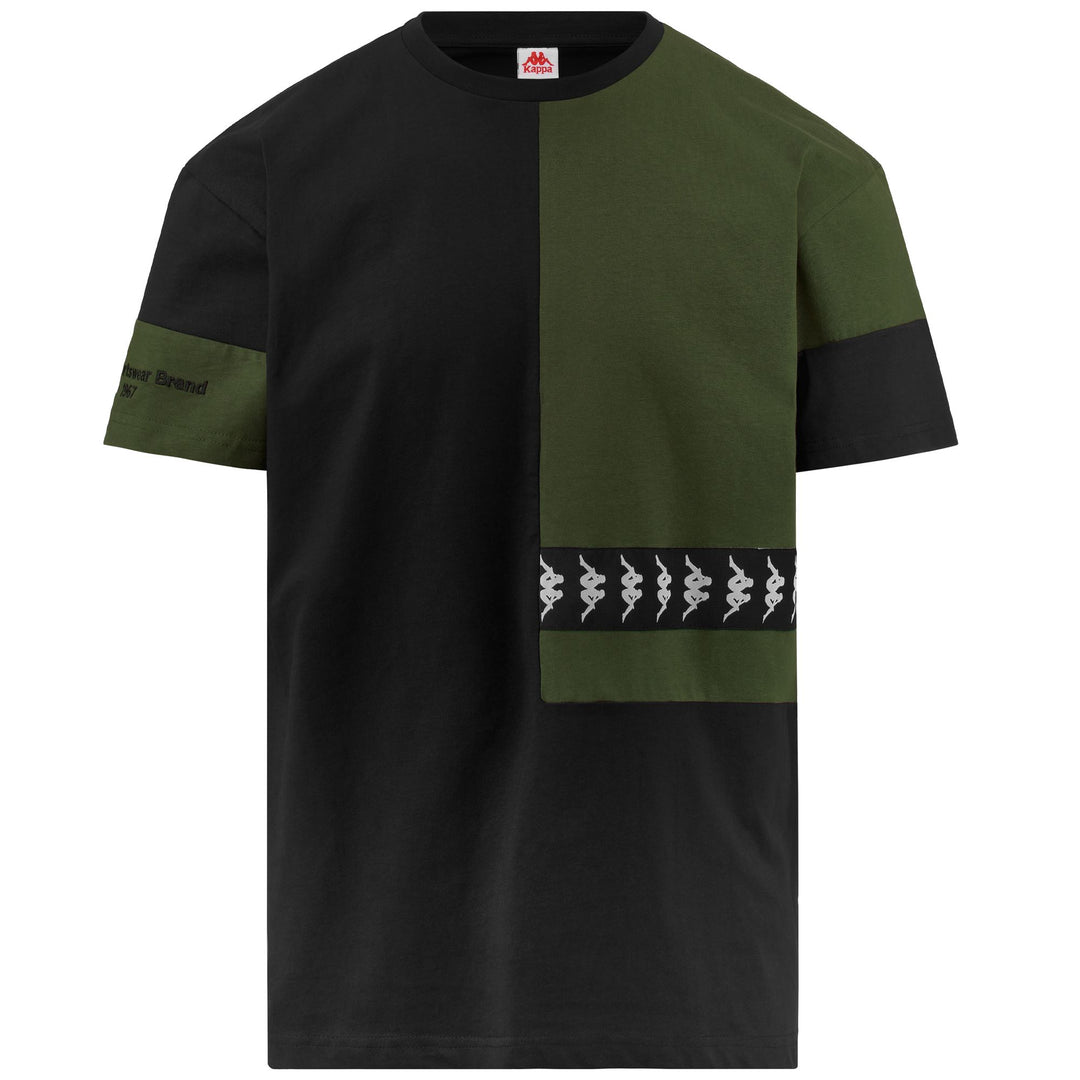 T-ShirtsTop Man 222 BANDA VISION T-Shirt GREEN PARSLEY - BLACK Photo (jpg Rgb)			