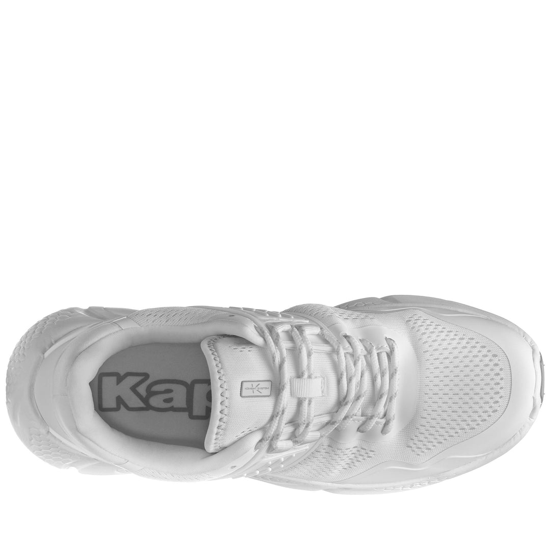 Sport Shoes Unisex KOMBAT CLEAN Low Cut WHITE Dressed Back (jpg Rgb)		