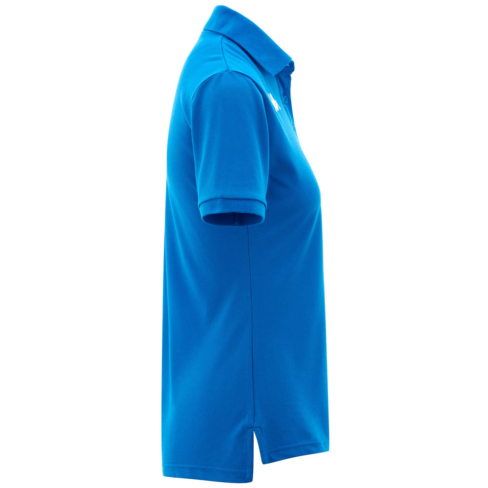 Polo Shirts Woman FEBRIS Polo BLUE BRILLIANT Dressed Front (jpg Rgb)	