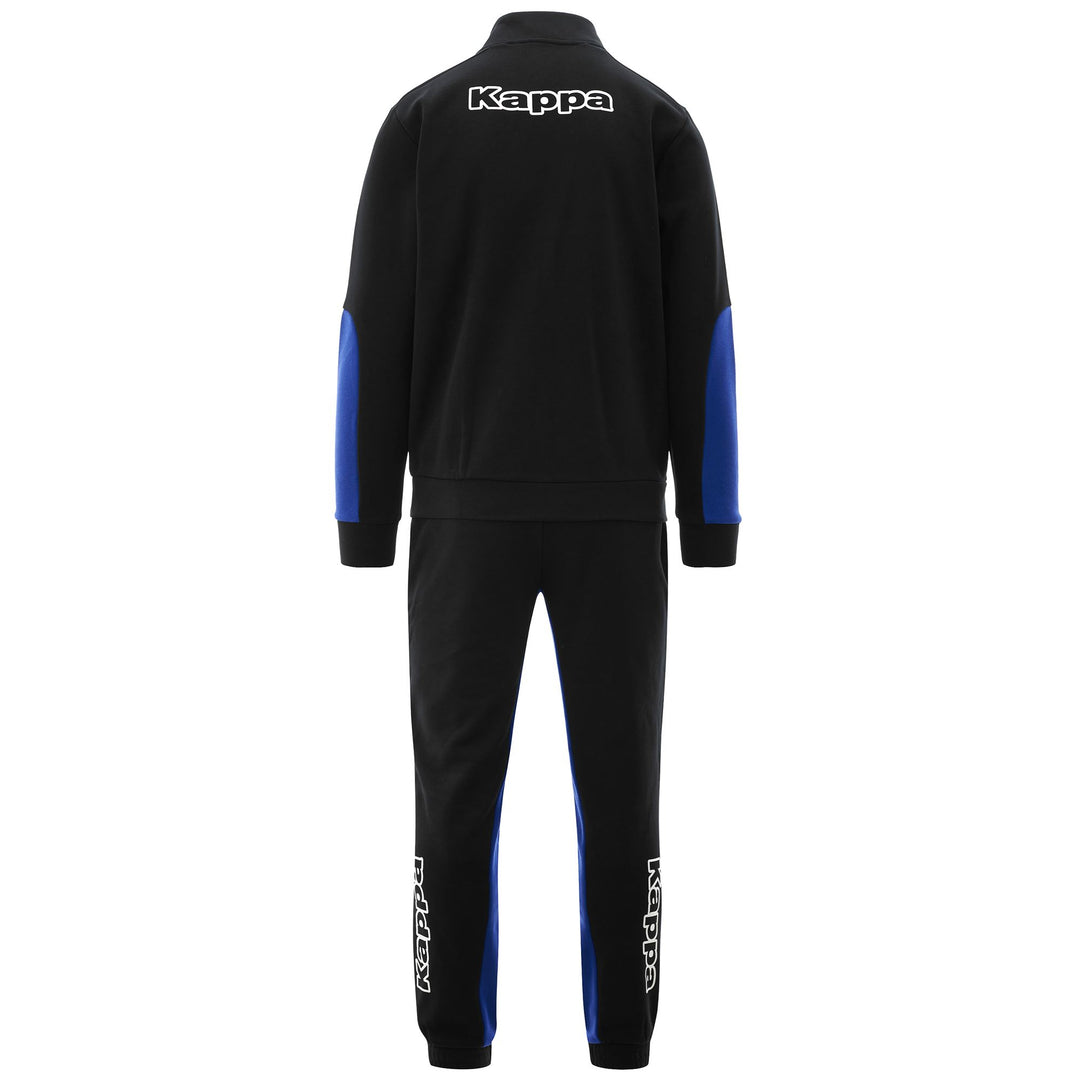 Sport Suits Man LOGO EZEK TRACKSUIT BLACK - BLUE CLEMATIS Dressed Side (jpg Rgb)		