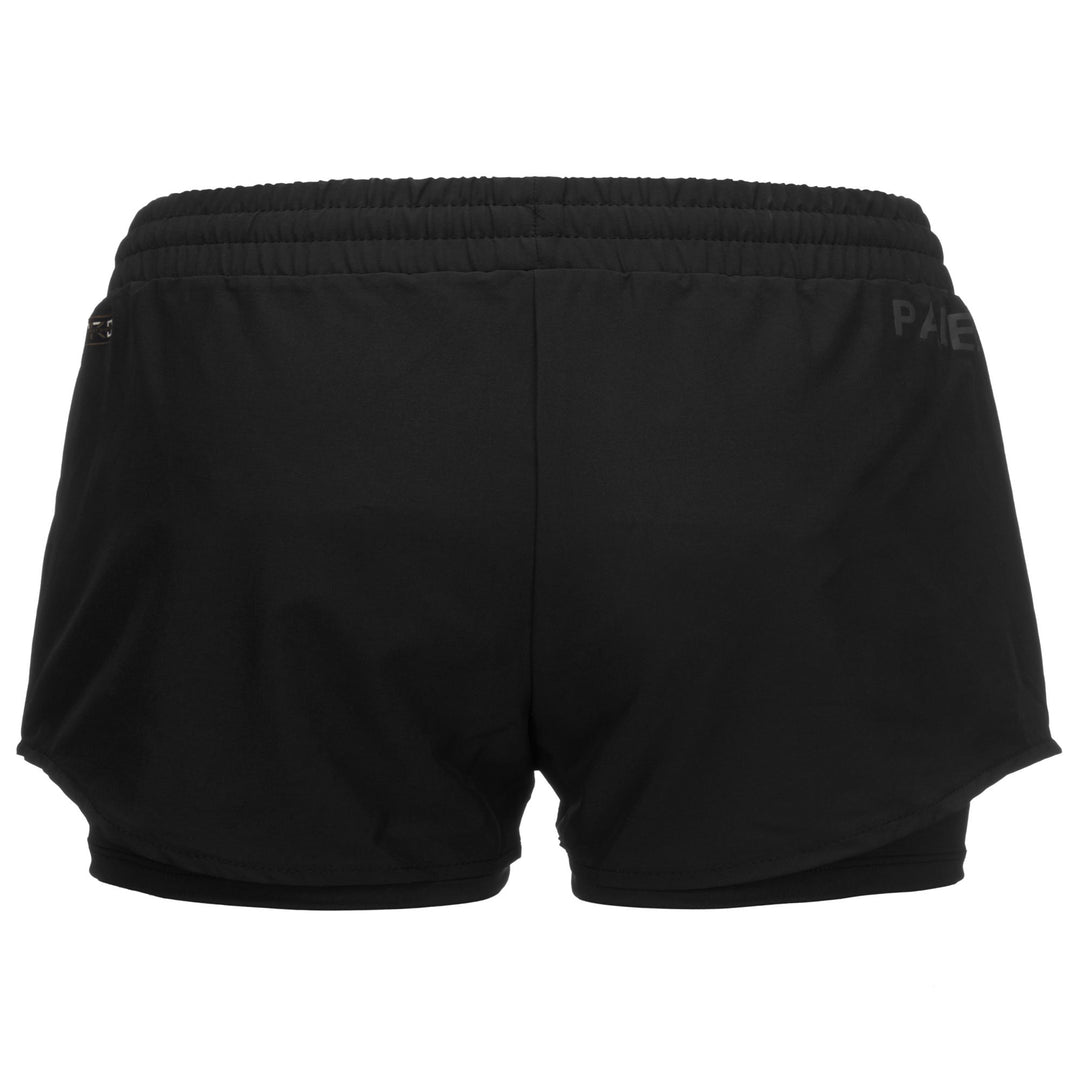 Shorts Woman KOMBAT PADEL ENER Sport  Shorts BLACK - GREY BEAUTY Dressed Side (jpg Rgb)		