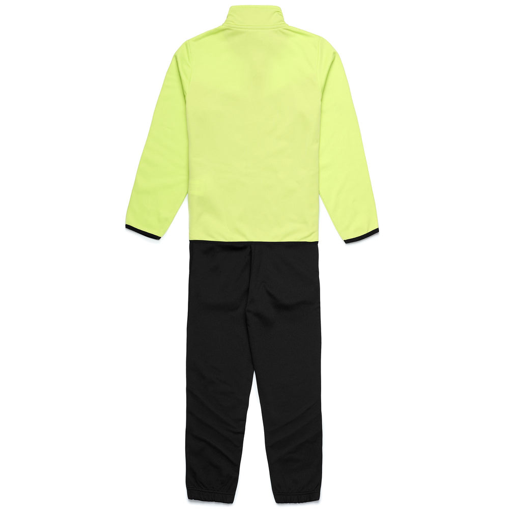 Sport Suits Boy LOGO BLAISE KID TRACKSUIT BLACK-GREEN SHARP-BLUE ROYAL Dressed Front (jpg Rgb)	