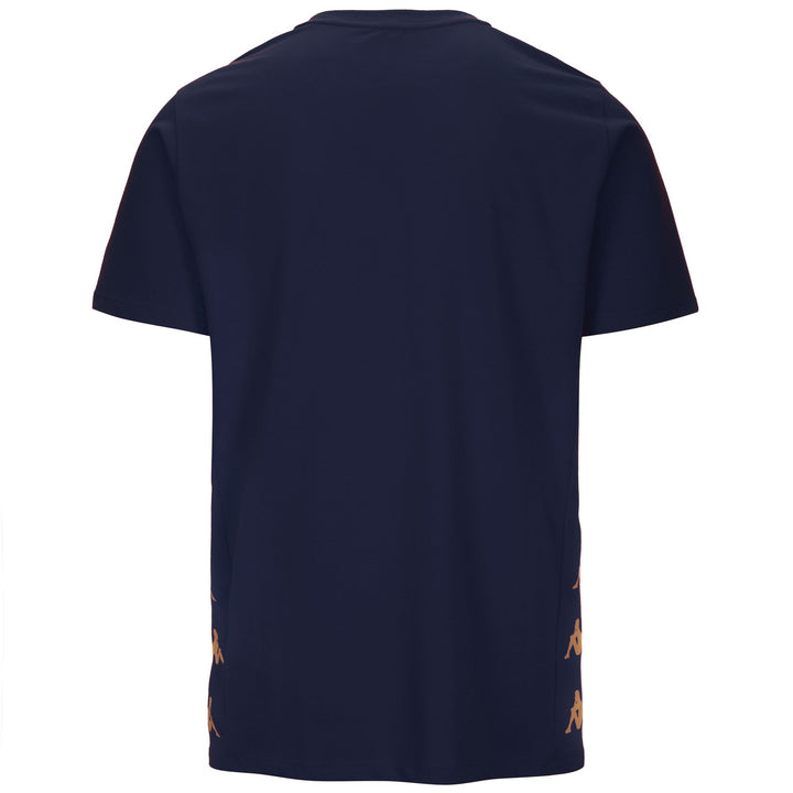 T-ShirtsTop Man KAPPA4FOOTBALL GIOVO T-Shirt BLUE MARINE Dressed Side (jpg Rgb)		