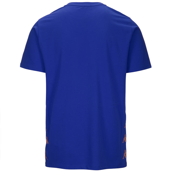 T-ShirtsTop Man KAPPA4FOOTBALL GIOVO T-Shirt BLUE SAPPHIRE Dressed Side (jpg Rgb)		