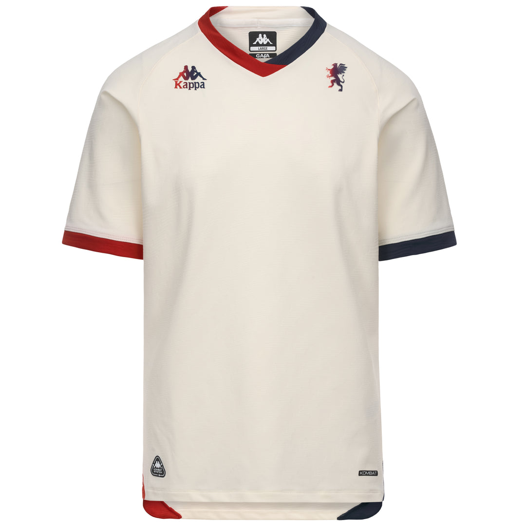 Maglia da calcio da uomo bianca a vestibilità regolare del Genoa CFC, realizzata in tessuto riciclato. main