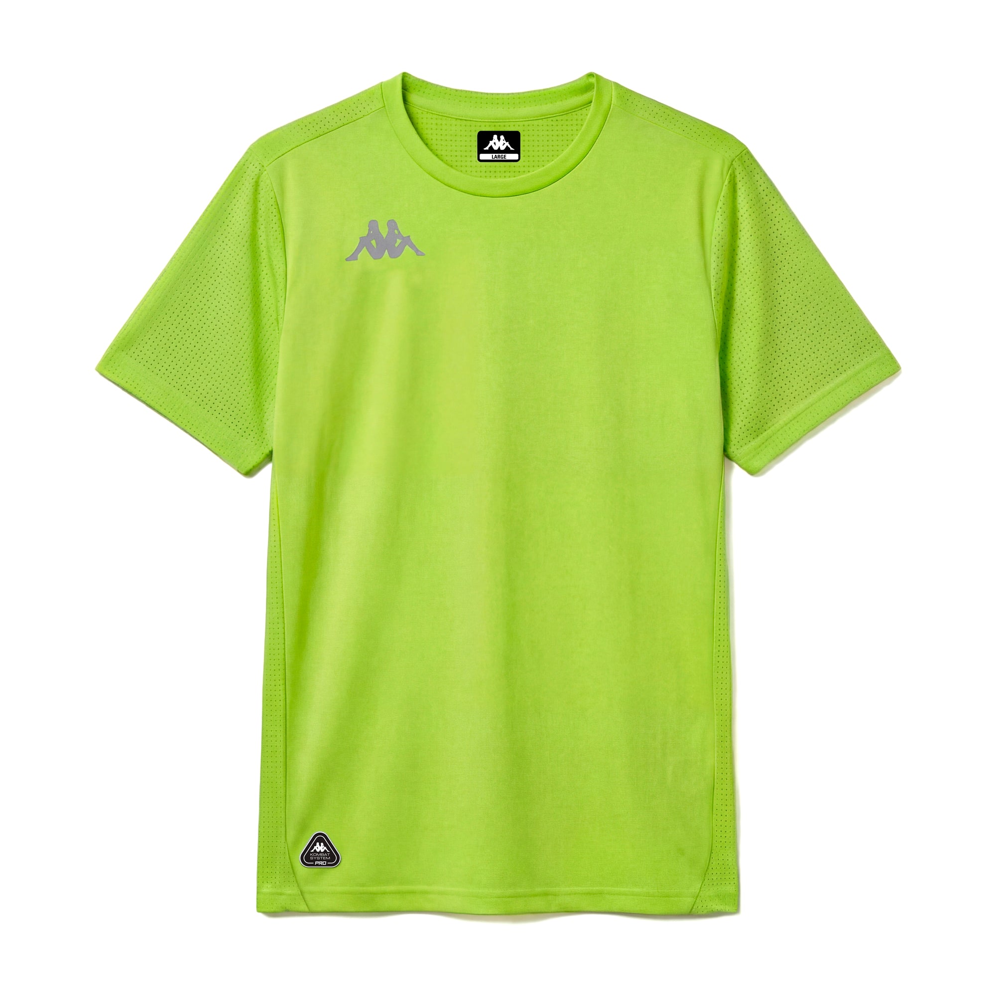 Green Men's Running Regular Fit T-Shirt with Mesh Fabric | Kappa