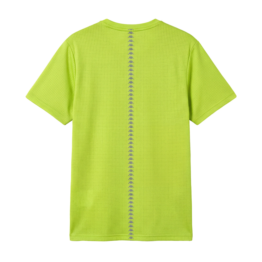 Green Men's Running Regular Fit T-Shirt with Mesh Fabric main