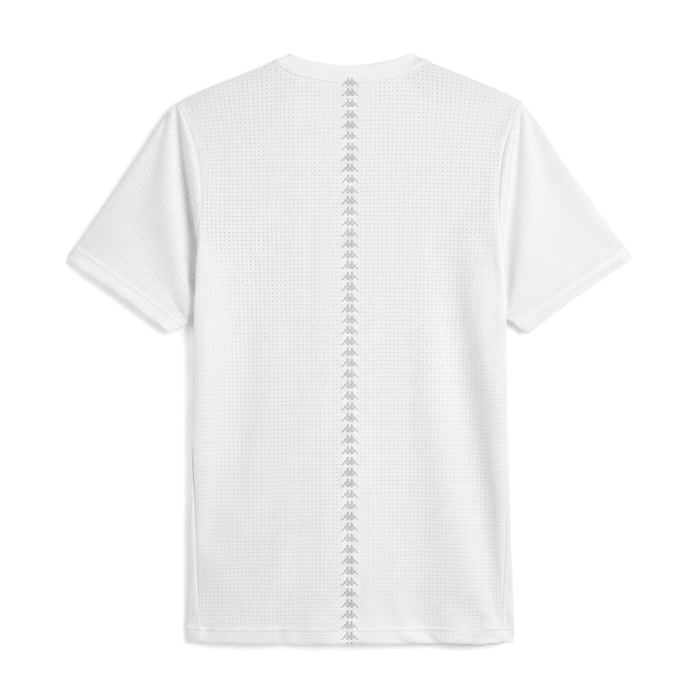T-shirt de course réfléchissant blanc pour homme, coupe classique 02