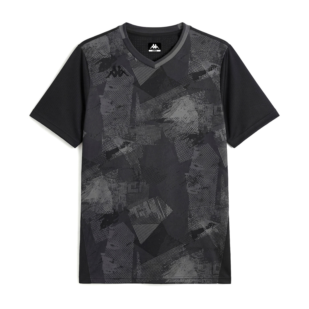 Black Men's Regular Fit Stretch Padel T-Shirt with Mesh Inserts main