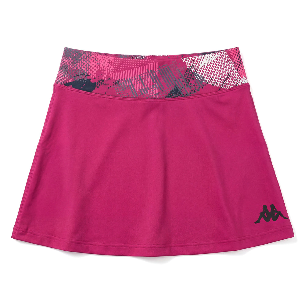 Falda de pádel ajustada para mujer Violeta con pantalón corto interior elástico 02