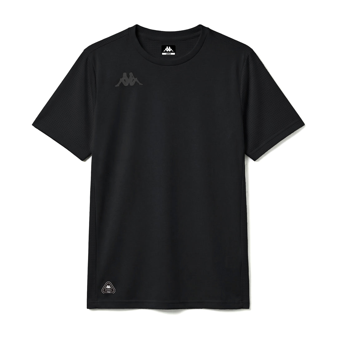 T-shirt technique d'entraînement coupe classique pour femme noire main