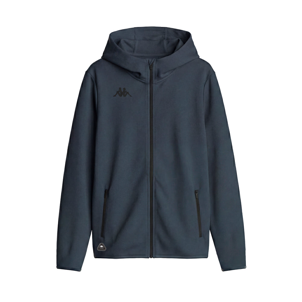 Blue Men's Regular Fit Full Zip Hoodie for Training 02