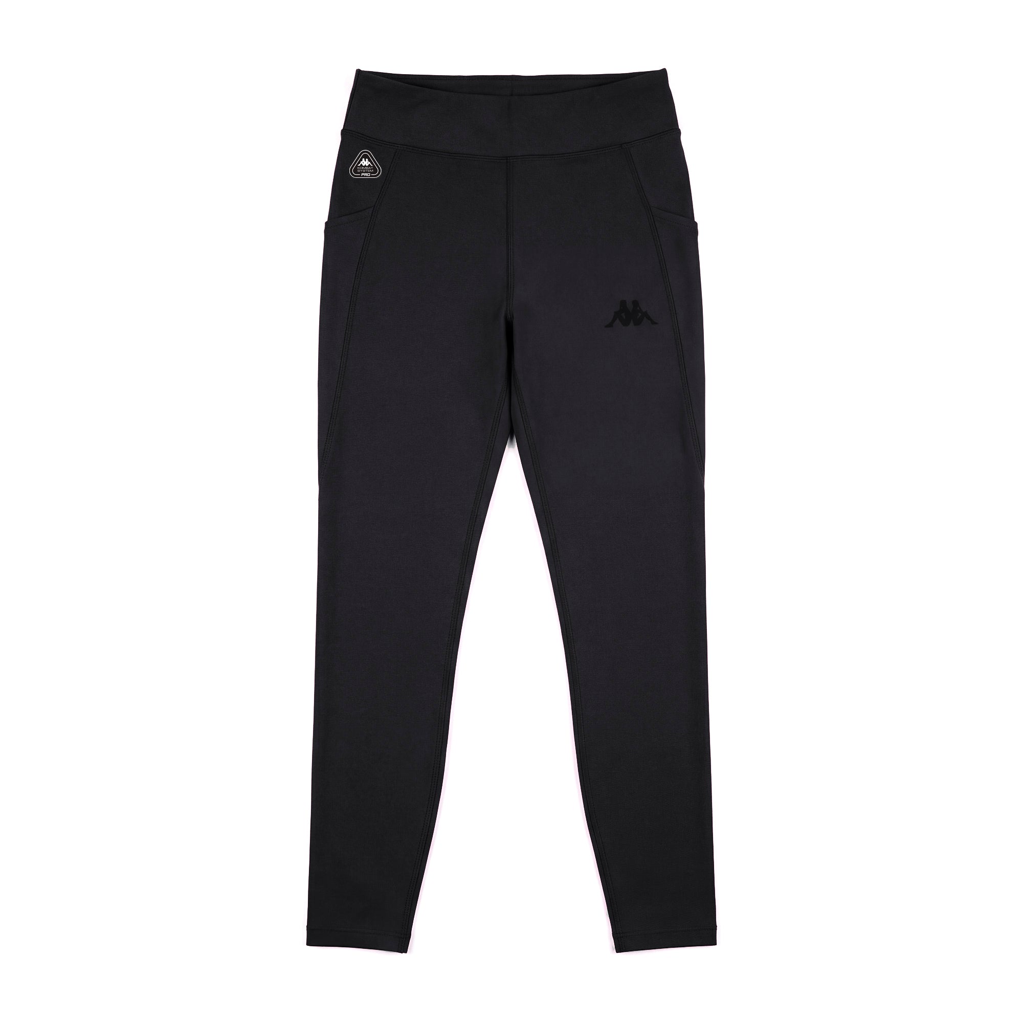 Black Women's Stretch Jersey Skin Fit Sports Trousers | Kappa