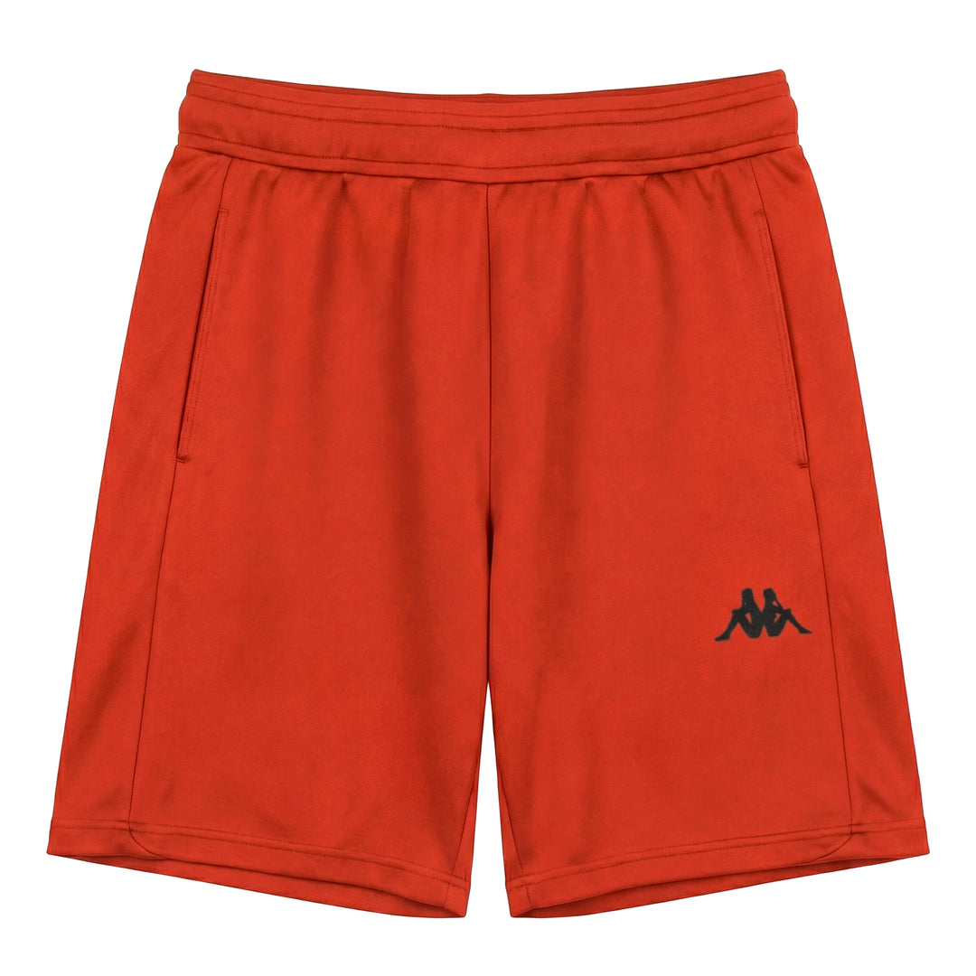 Pantalones cortos de entrenamiento de corte regular para hombre color naranja confeccionados en tejido técnico 01