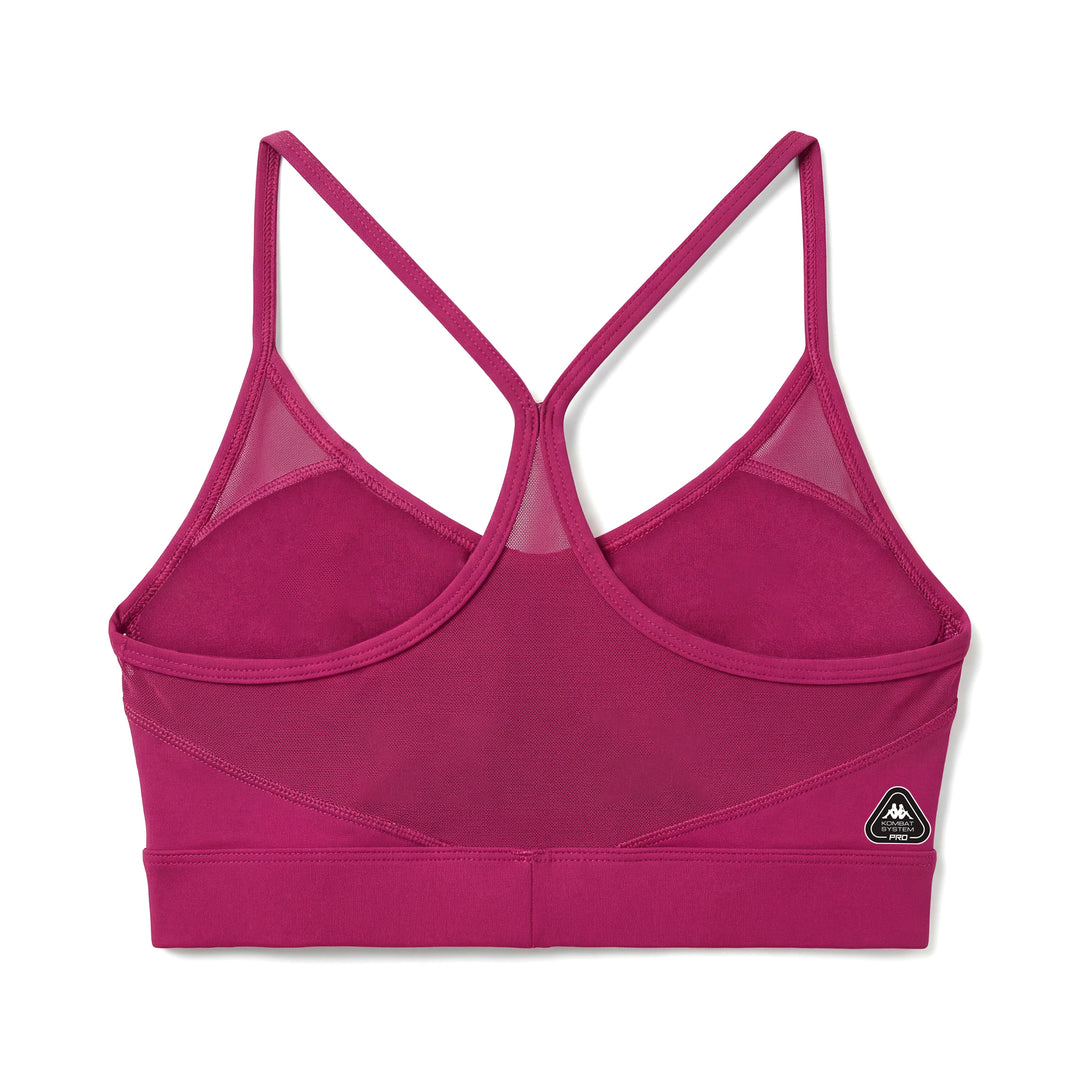 Haut d'entraînement sans coutures Violet pour femme, coupe seconde peau. main