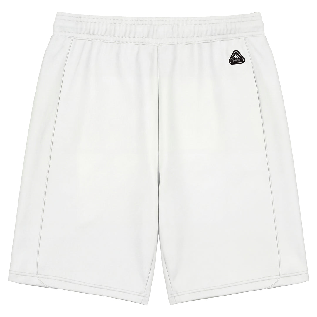 Short d'entraînement blanc pour homme, coupe classique, en jersey technique main
