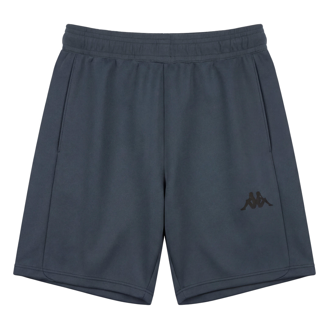 Pantalones cortos deportivos para hombre azules de corte regular en tejido técnico 01