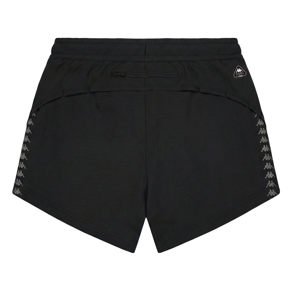 Black Women's Regular Fit Running Shorts with Inner Mesh Briefs 02
