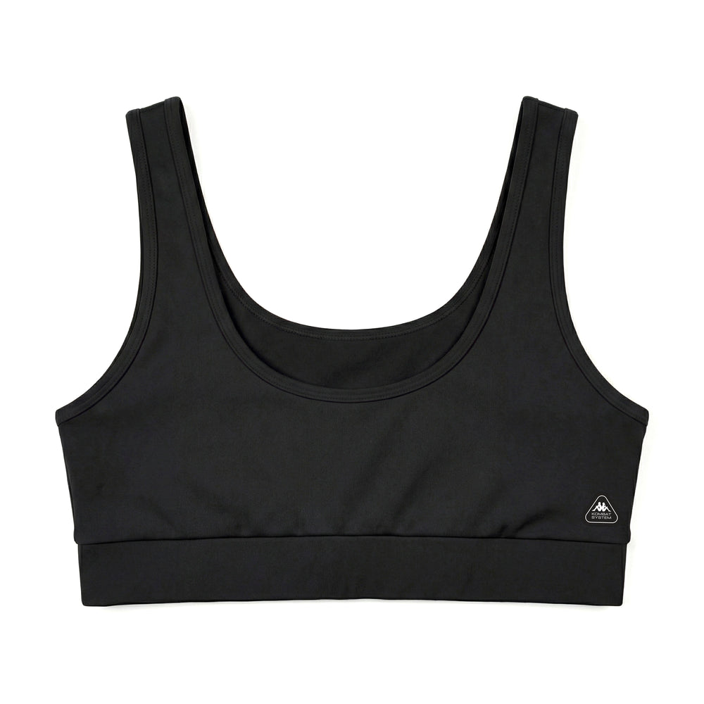 Camiseta de entrenamiento Skin Fit negra para mujer en jersey elástico 02
