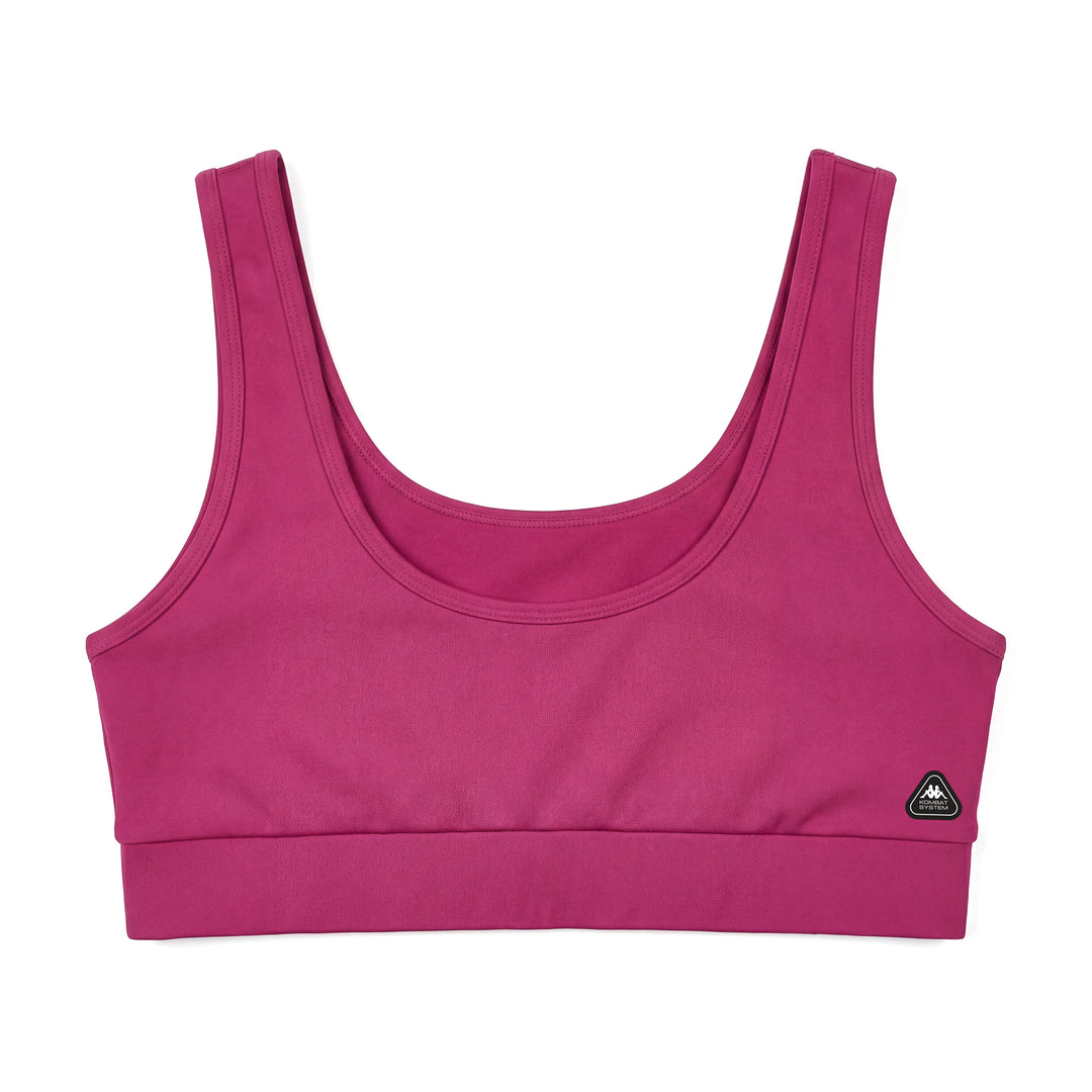 Top de entrenamiento slim fit para mujer de punto elástico violetas main
