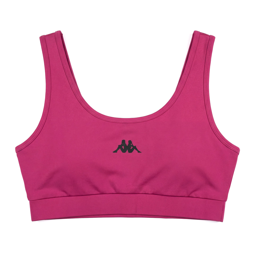 Top de entrenamiento slim fit para mujer de punto elástico violetas 01