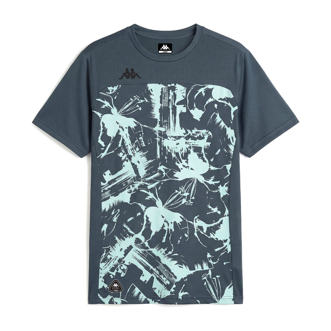 Blue Men's Regular Fit Active Jersey Shirt with Mesh Inserts main