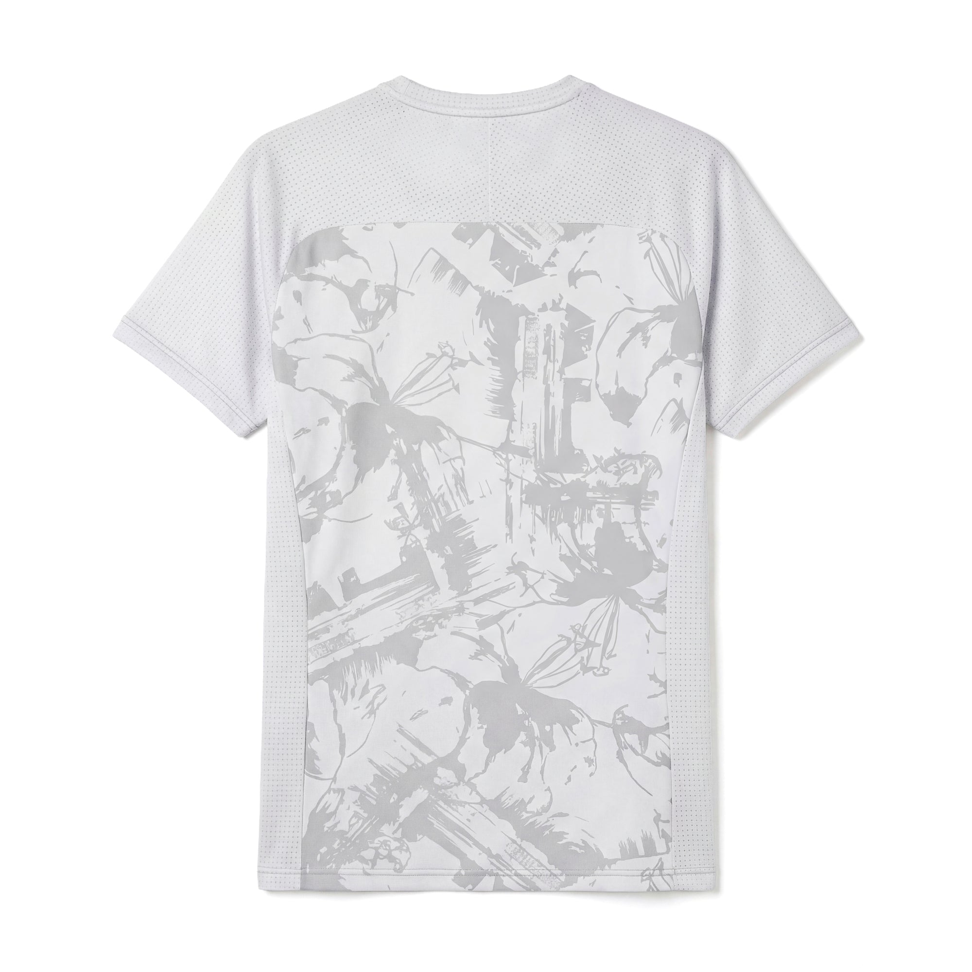White Men's Regular Fit Training T-Shirt with Mesh Inserts | Kappa