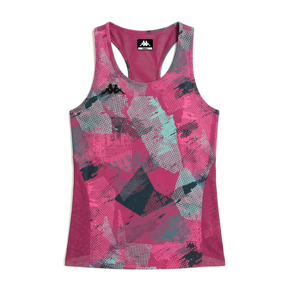 Violet Women's Regular Fit Padel Tank Top with Mesh Inserts 02