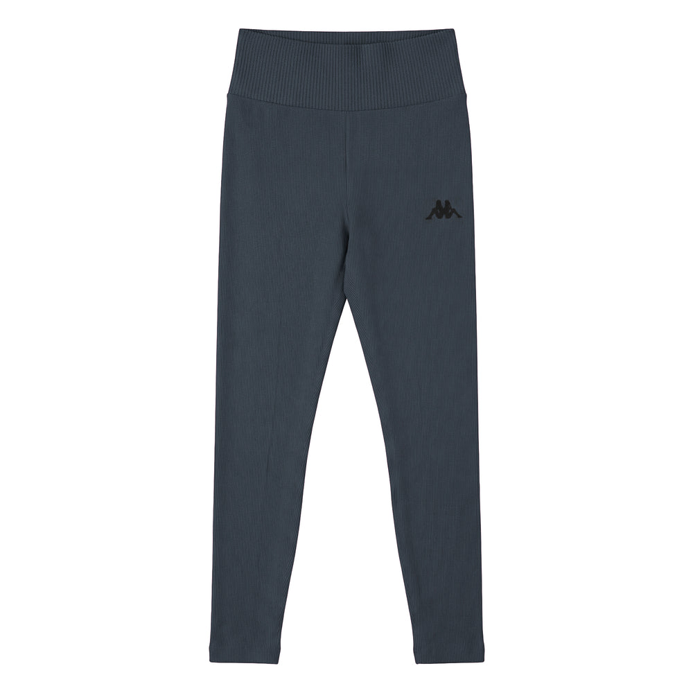 Pantalones deportivos de punto sin costuras azules para mujer 02