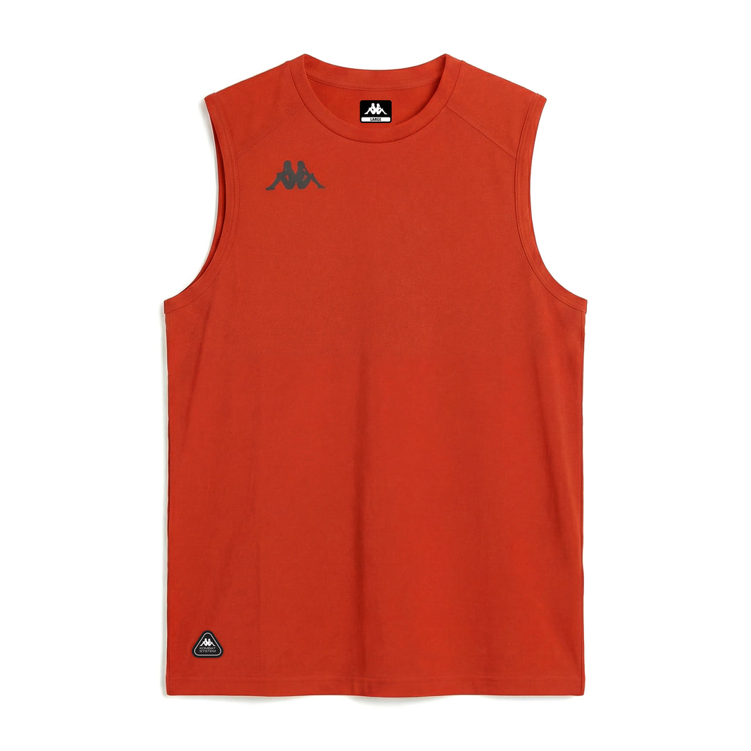 Orange Men's Regular Fit Training Tank Top in Stretch Jersey main