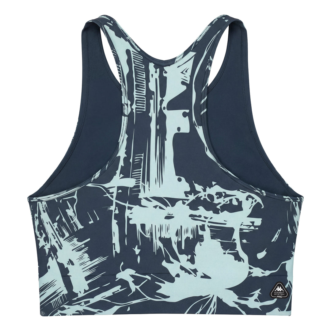 Women's Blue Skin Fit Training Top in Stretch Jersey main