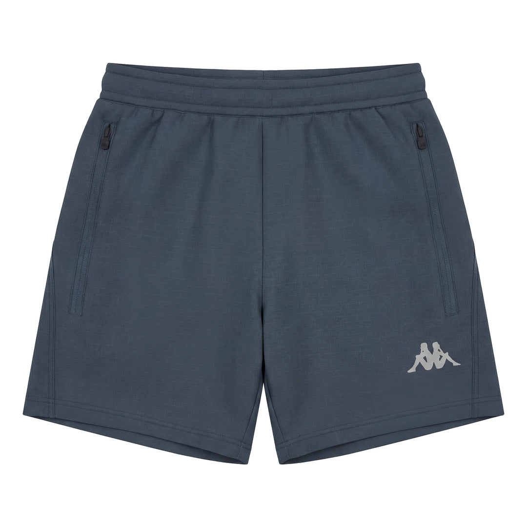 Pantalones cortos de running azules para hombre de corte regular con calzoncillos interiores de malla 01