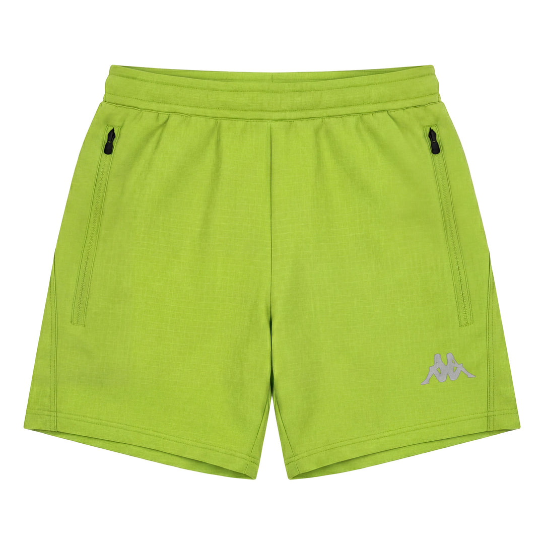 Short de course vert pour homme, coupe classique, avec slip intérieur en mesh main