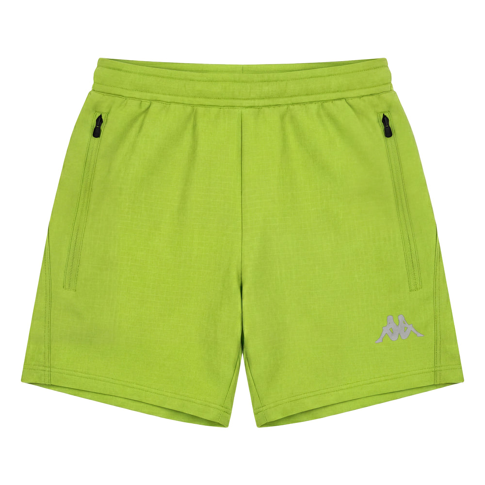 Green Men's Running Shorts with Inner Mesh Briefs 02