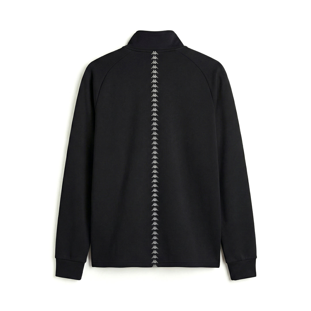 Black Men's Slim Fit Functional Fleece Jacket for Running main