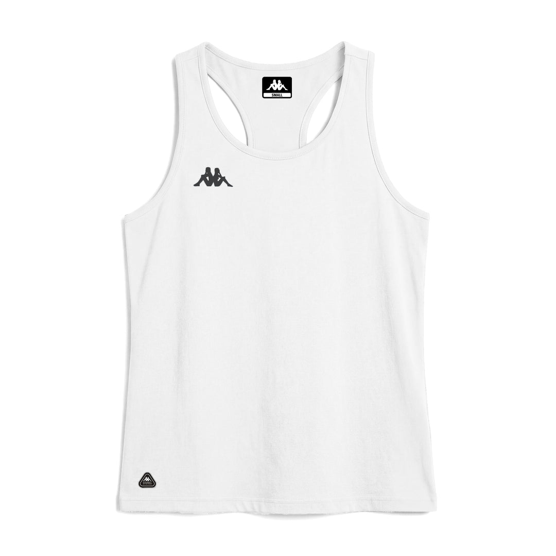 White Women's Regular Fit Technical Jersey Tank Top for Training main