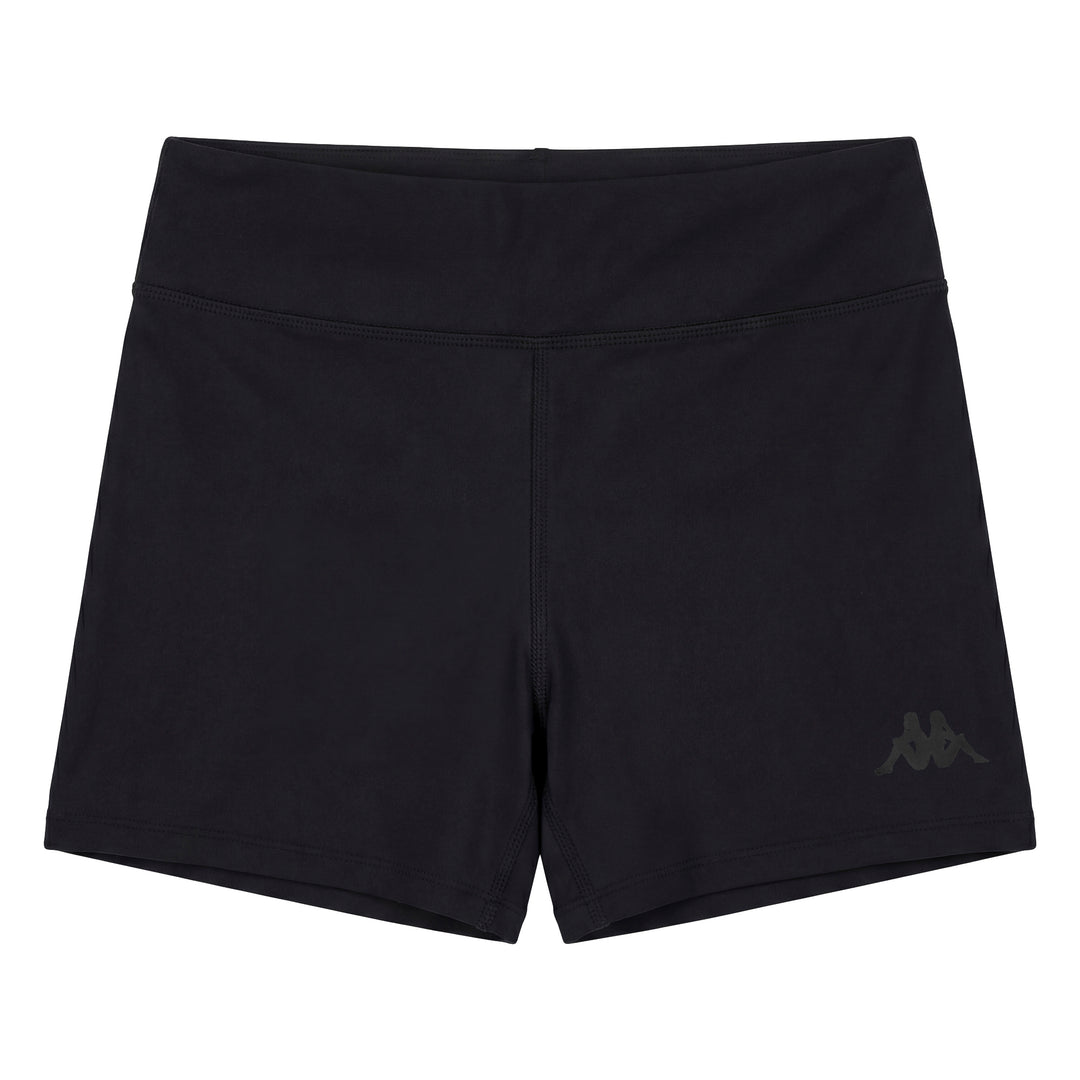 Black Women's Stretch Sport Shorts in Skin Fit 01