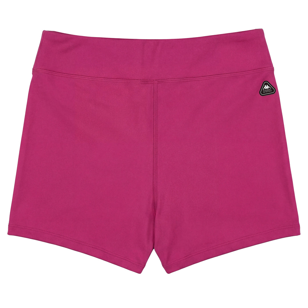 Pantalones cortos deportivos elásticos ajustados al cuerpo para mujer de color violeta main