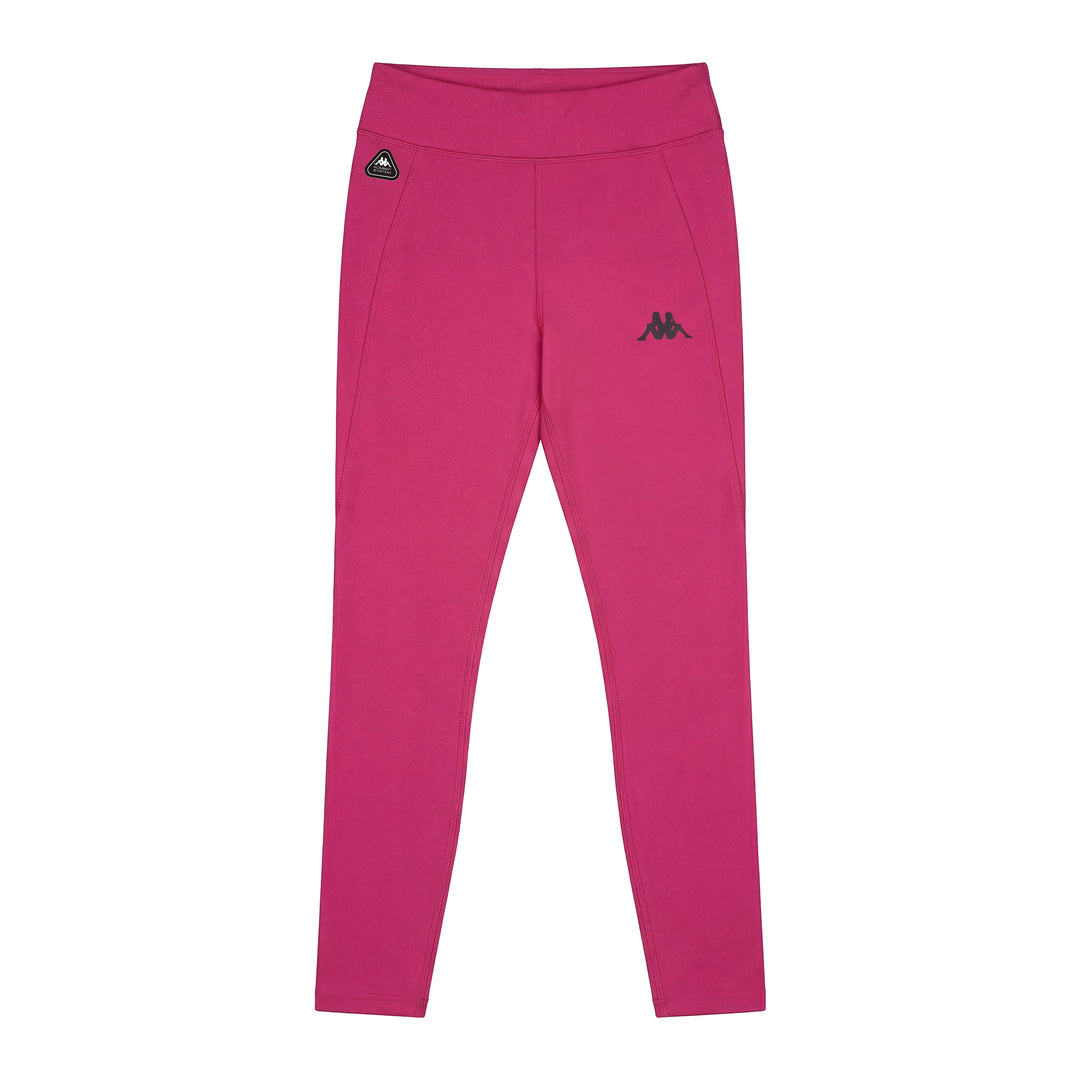 Pantalón deportivo de jersey elástico slim fit para mujer violetas 01