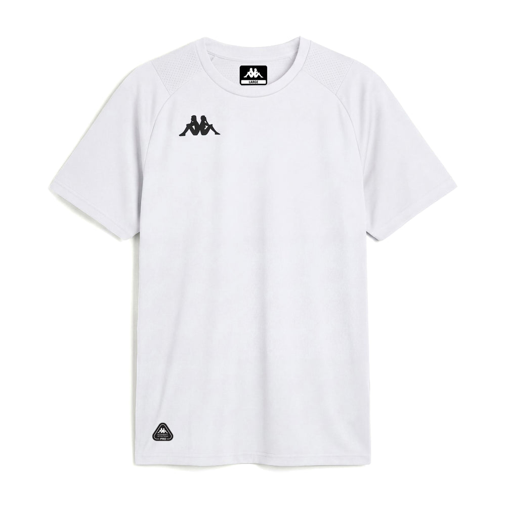 T-shirt blanc pour homme, coupe classique, en jersey stretch, idéal pour l'entraînement 02