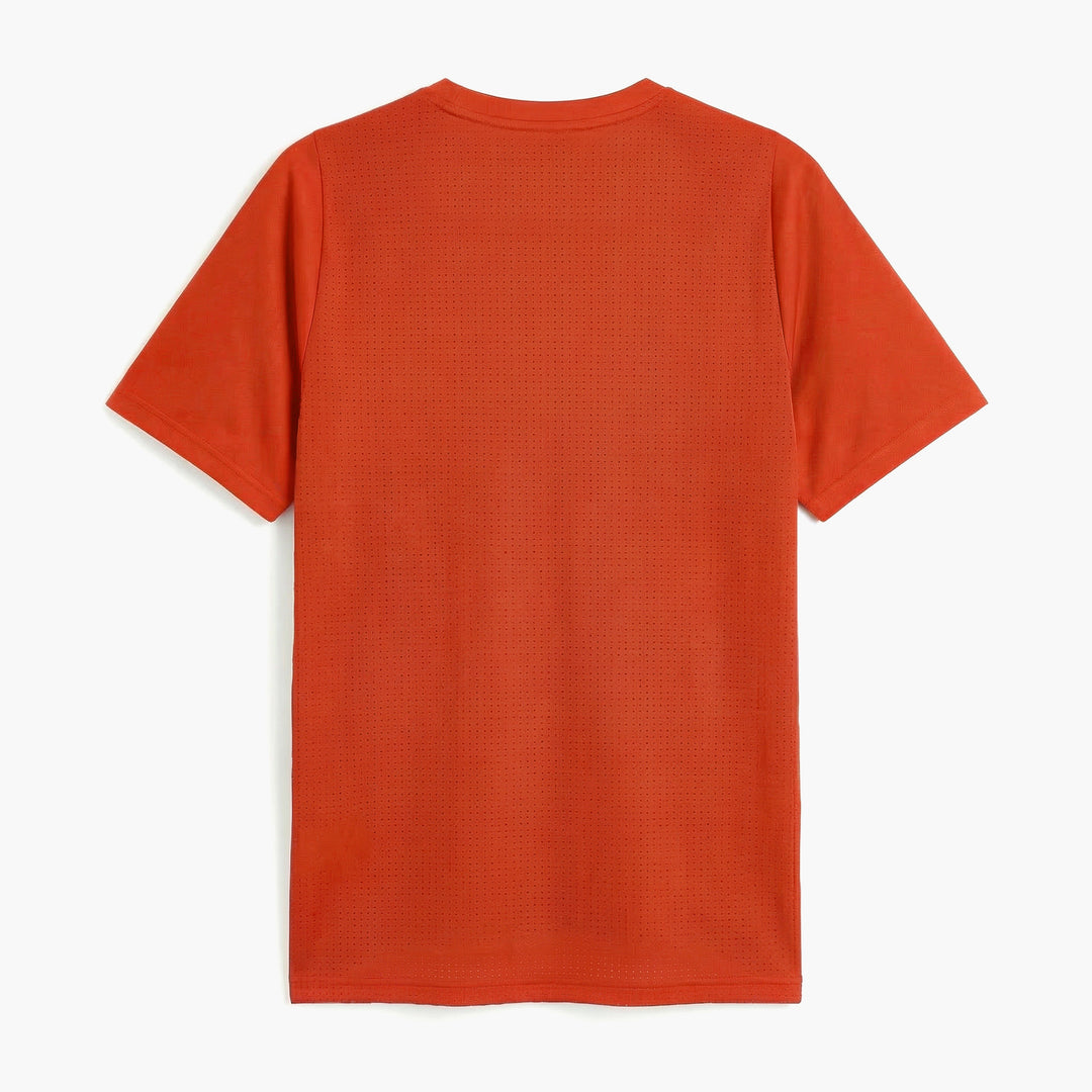 Camiseta de entrenamiento elástica de corte regular para hombre color naranja main