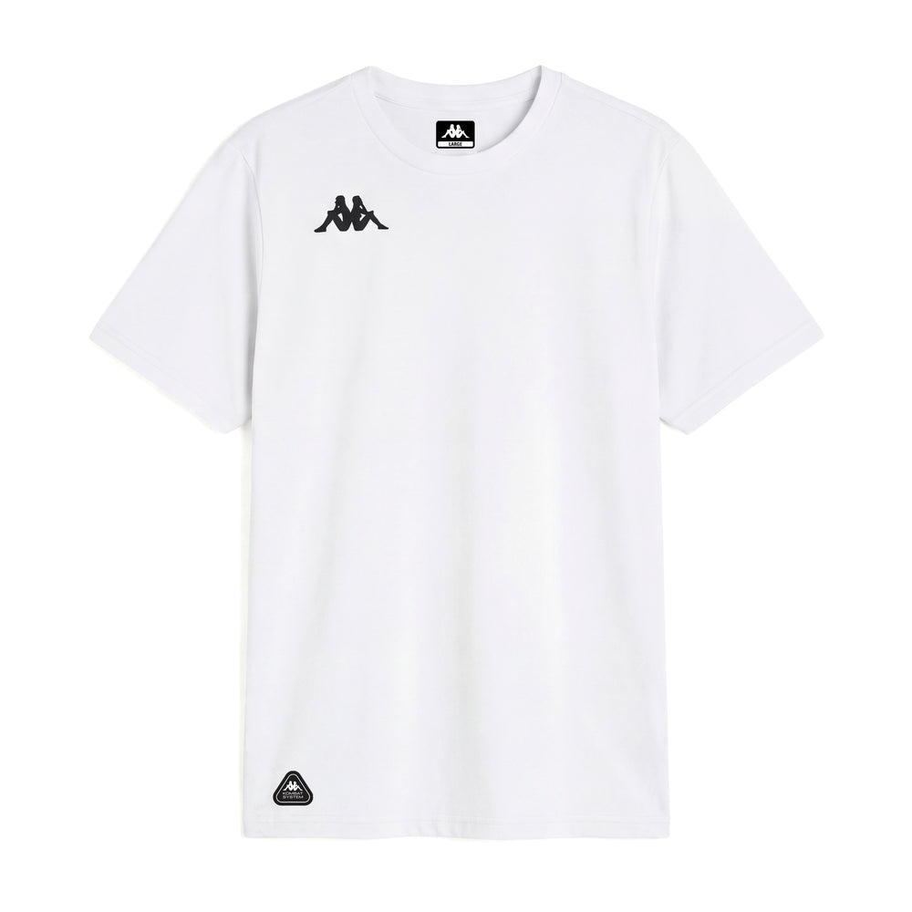 T-shirt d'entraînement blanc pour homme, coupe classique et extensible 02